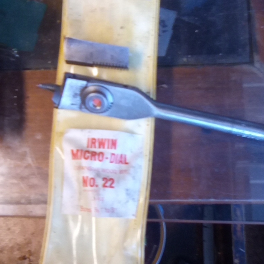 Irwin micro-dial expansive wood bit